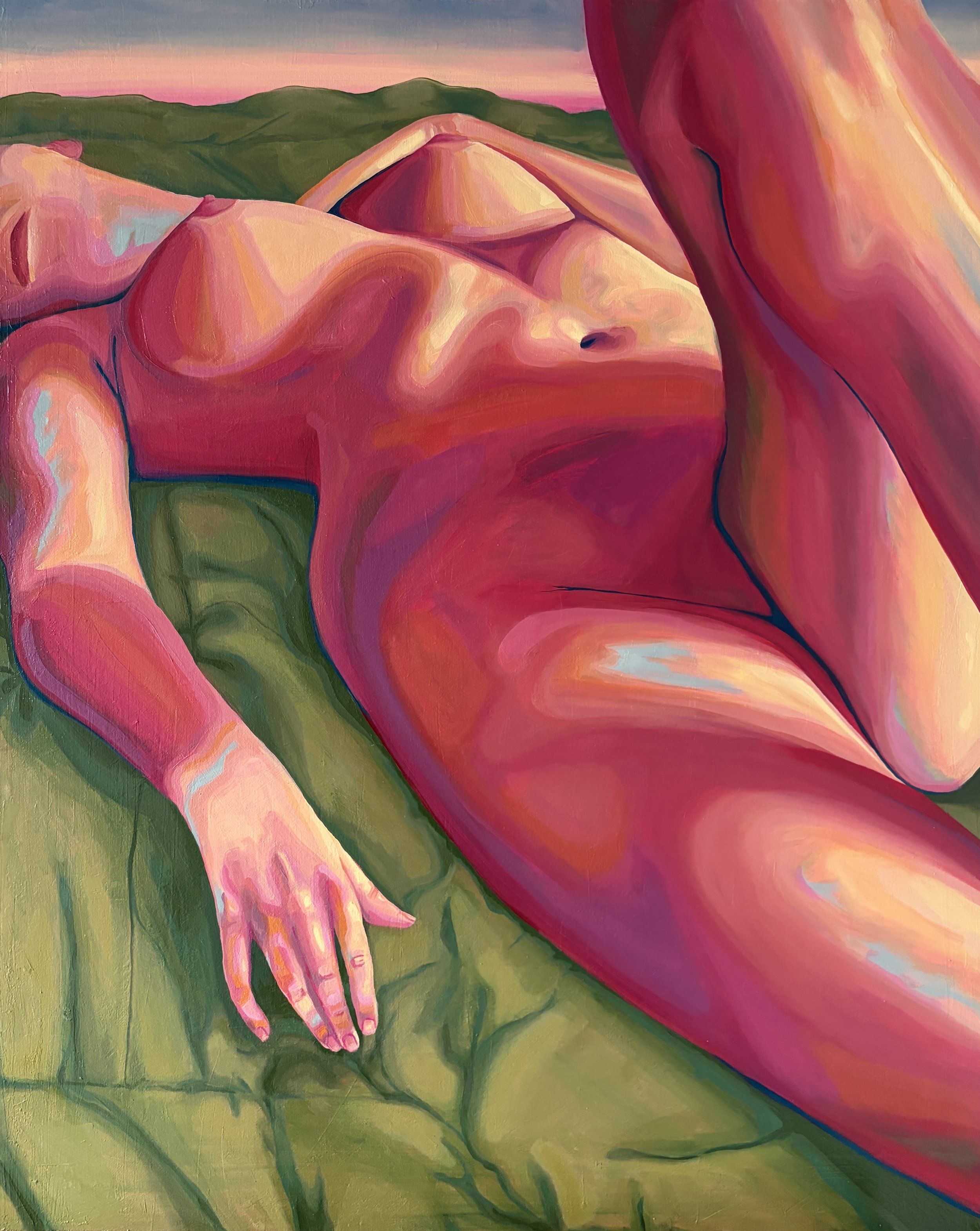 "basking, glowing"
oil on canvas
30" x 24"