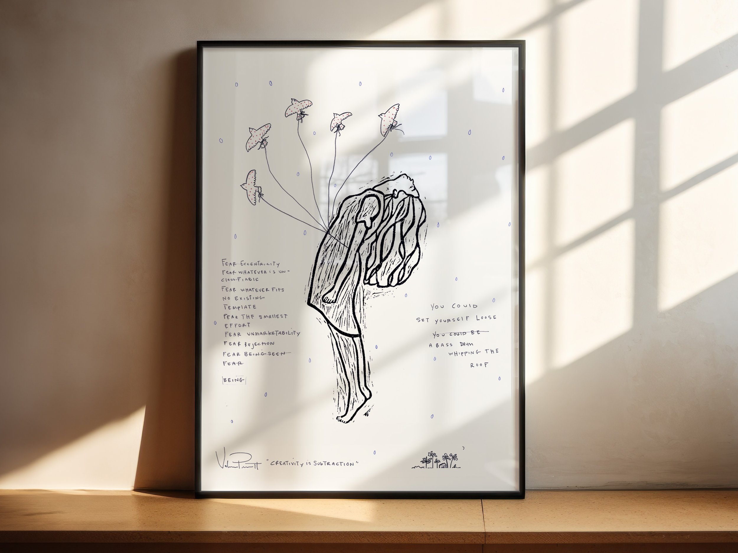 Creativity is Subtractions in black frame.jpg