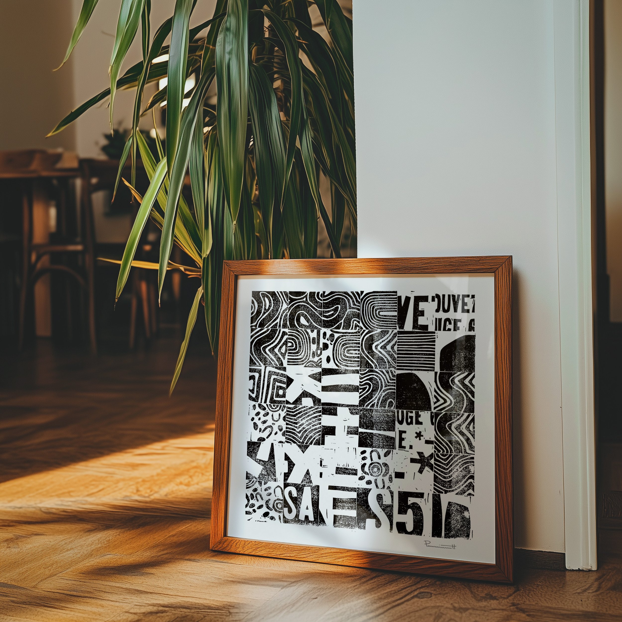 A Line Around Your Thoughts in Wood Frame.jpg