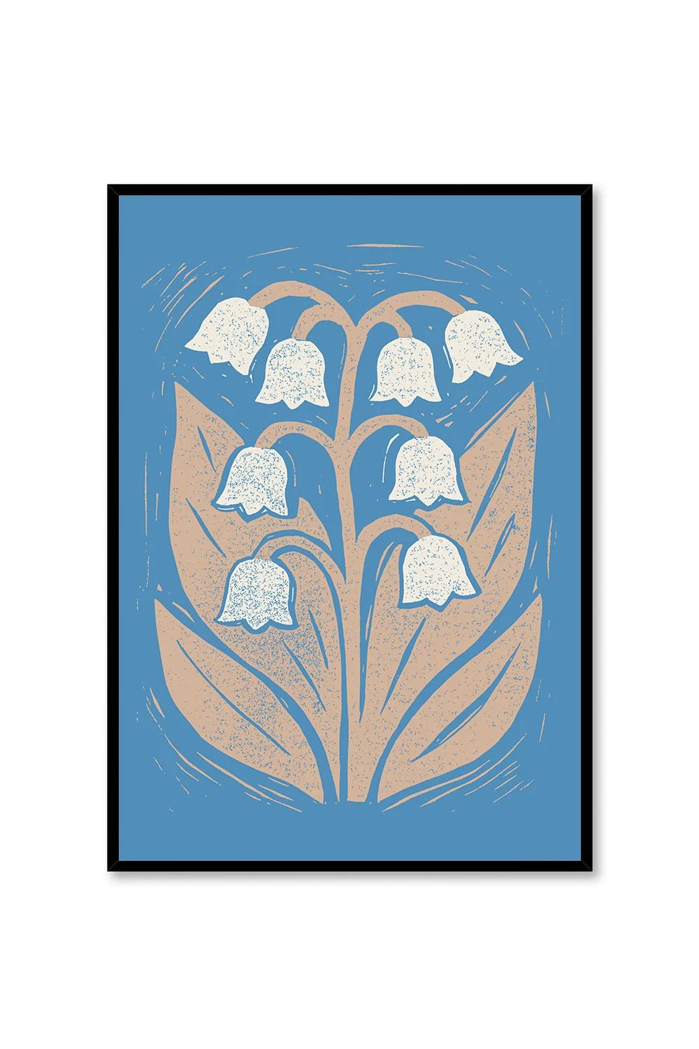 "Little Bells" Color 2- Linocut Fine Art Print