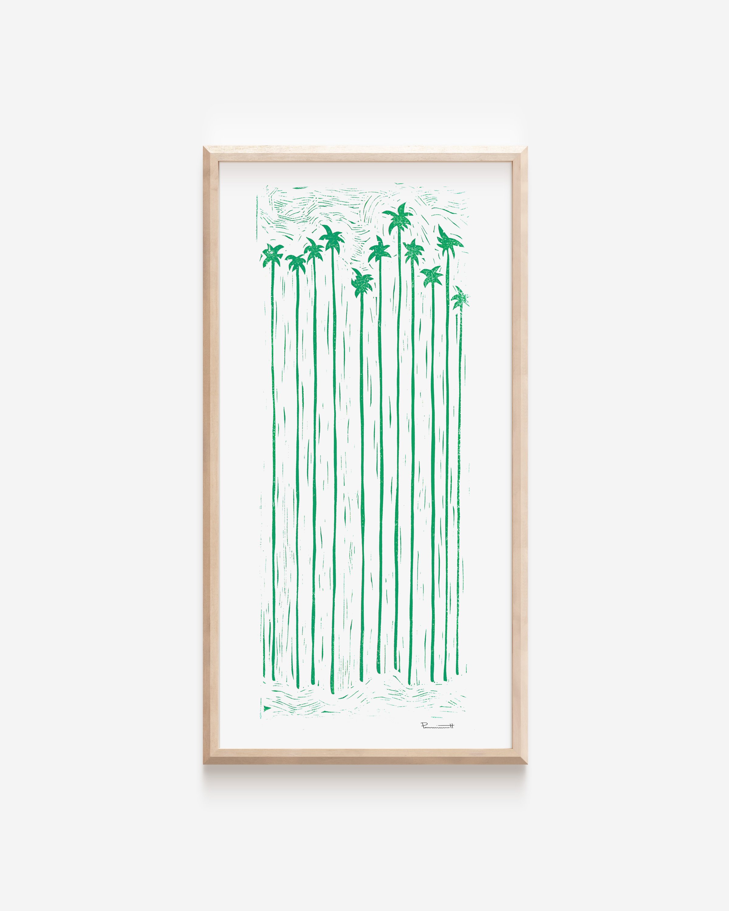 Palms Green in Wood Frame.jpg