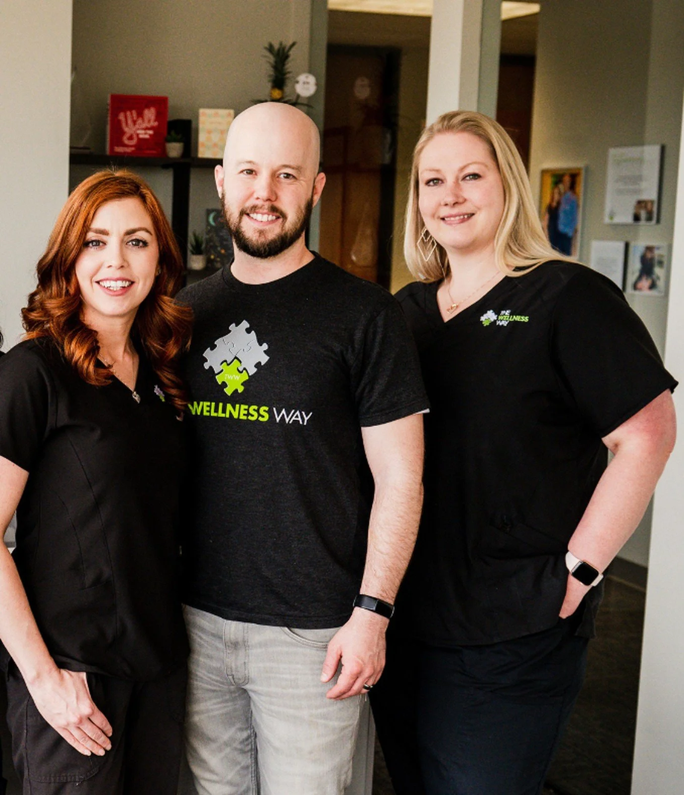 The Wellness Way Westminster team: Dr. Shannon Bundy, Zach and LynDee in the clinic