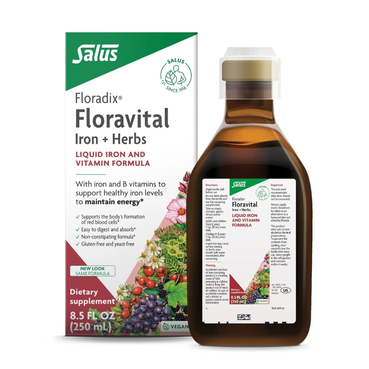 Floradix Floravital Liquid Iron & Herbs
