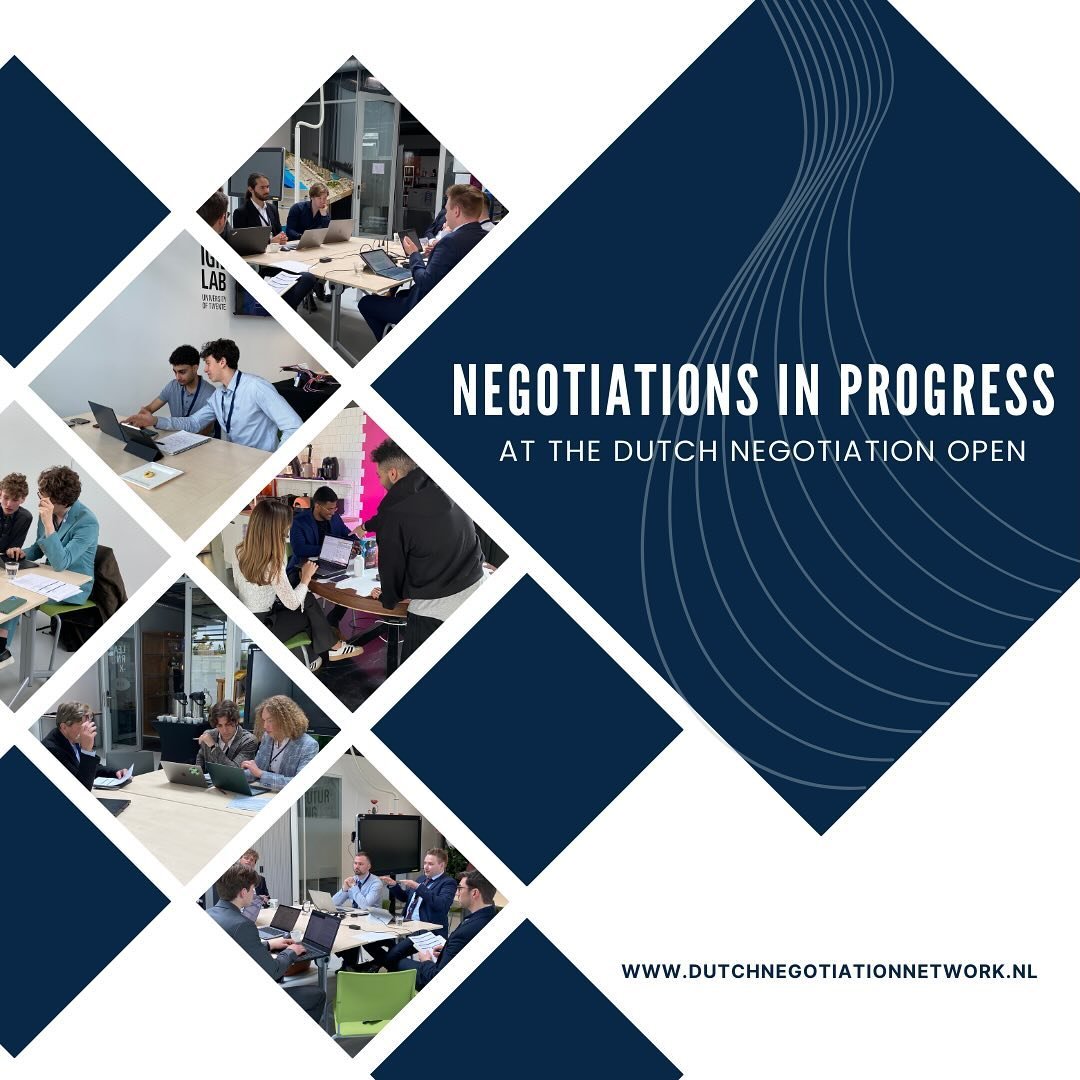🏆The #DutchNegotiationOpen Finals advances the art of negotiation as teams work together to find common ground and develop innovative solutions!

🤝Dynamic discussions, strategic minds, and collaboration at its best! 

#DNO2024 #NegotiationCompetiti