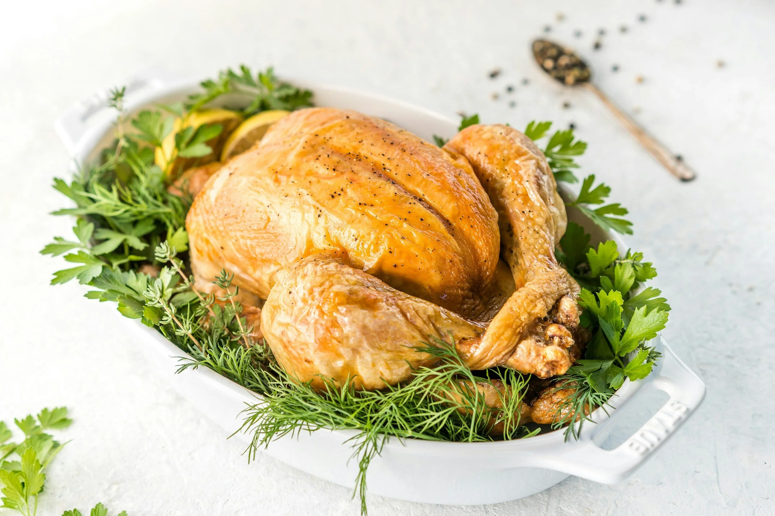 Chicken, corn fed, white &amp; dark meet