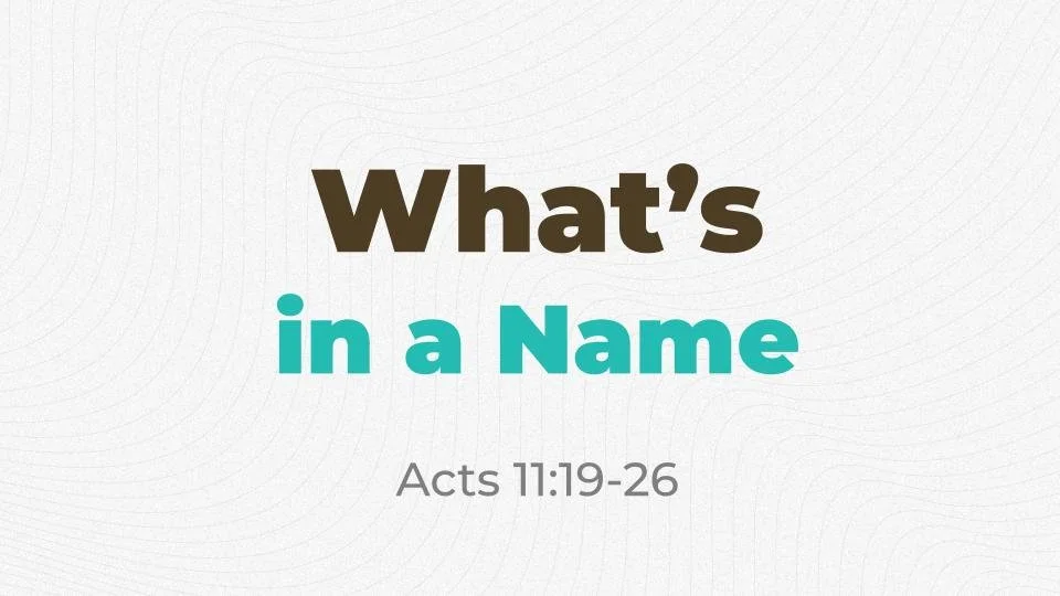 What’s In A Name