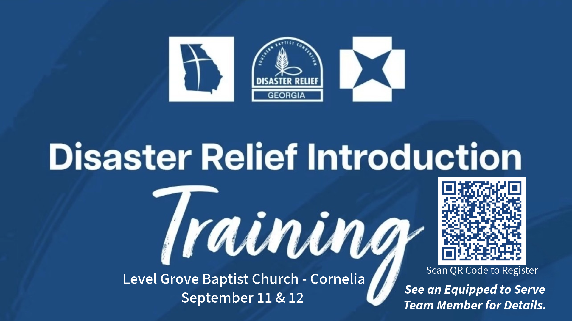 Disaster Relief Training