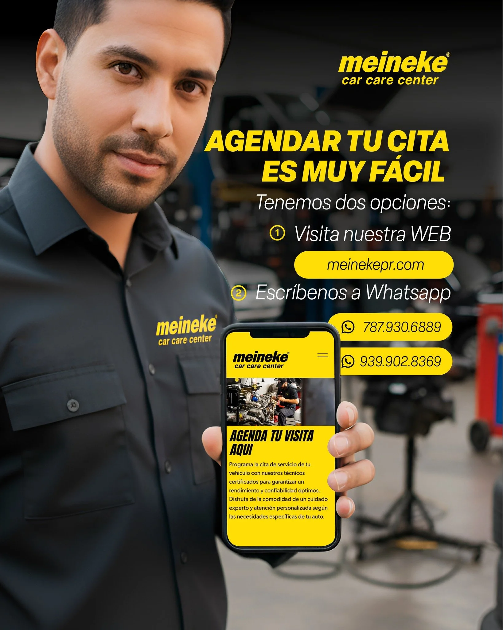 📲 &iexcl;Tu carro merece atenci&oacute;n sin complicaciones!
Agenda tu cita f&aacute;cil y r&aacute;pido, recibe el servicio confiable de Meineke Puerto Rico. 🚗✨

🔧Tu auto merece lo mejor, d&aacute;selo hoy.

#AgendaTuCita #MeinekePR #ServicioConf