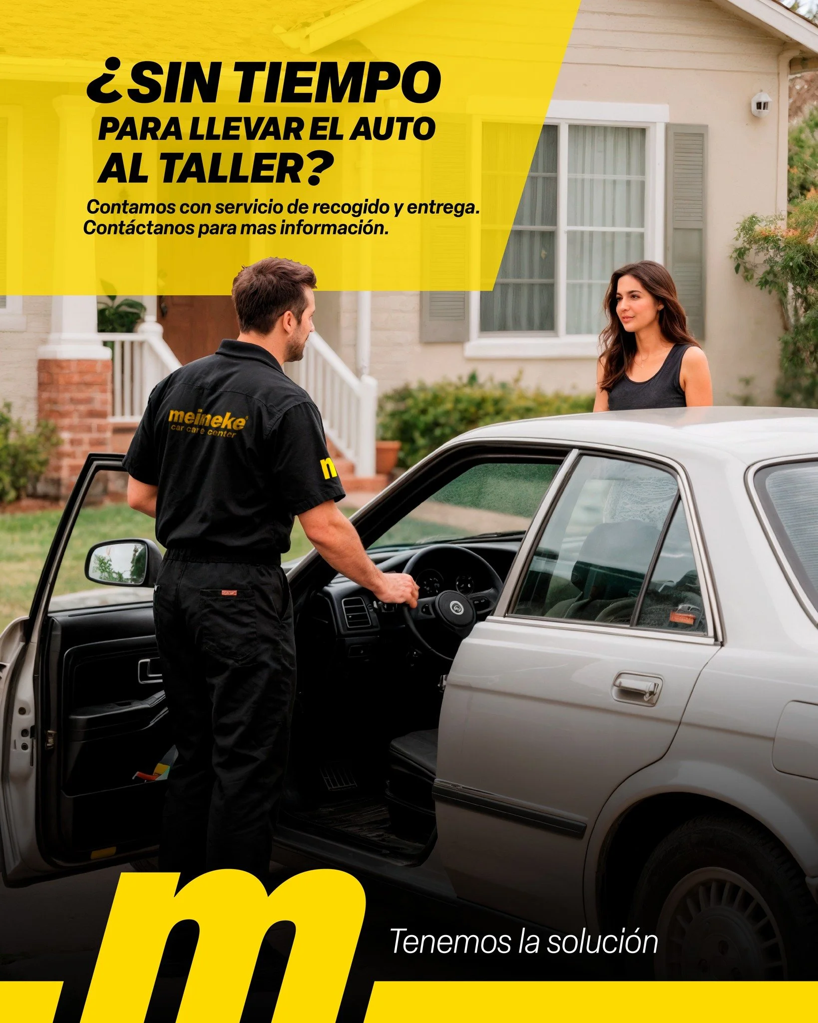 🚘 &iexcl;NUEVO SERVICIO MEINEKE!
🔧 &iexcl;Recogemos y entregamos tu veh&iacute;culo!
&iquest;Sin tiempo para venir al taller?
 &iexcl;No te preocupes! En Meineke lo hacemos m&aacute;s f&aacute;cil:
📍 Recogemos tu auto en tu hogar o trabajo
 🛠️ Re
