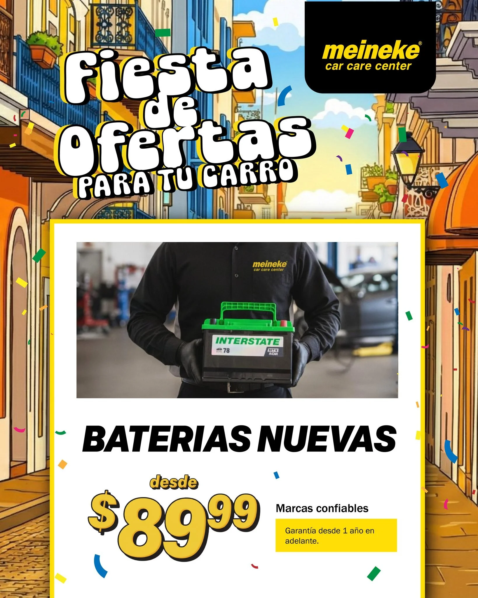 🔋🚗 BATER&Iacute;AS NUEVAS PARA TU AUTO &ndash; DISPONIBLES HOY EN MEINEKE 🚗🔋
&iquest;Tu auto no quiere encender?
 En Meineke tenemos la soluci&oacute;n r&aacute;pida y confiable.
⭐ AMPLIO INVENTARIO DE BATER&Iacute;AS NUEVAS ⭐
💥 Excelentes ofert