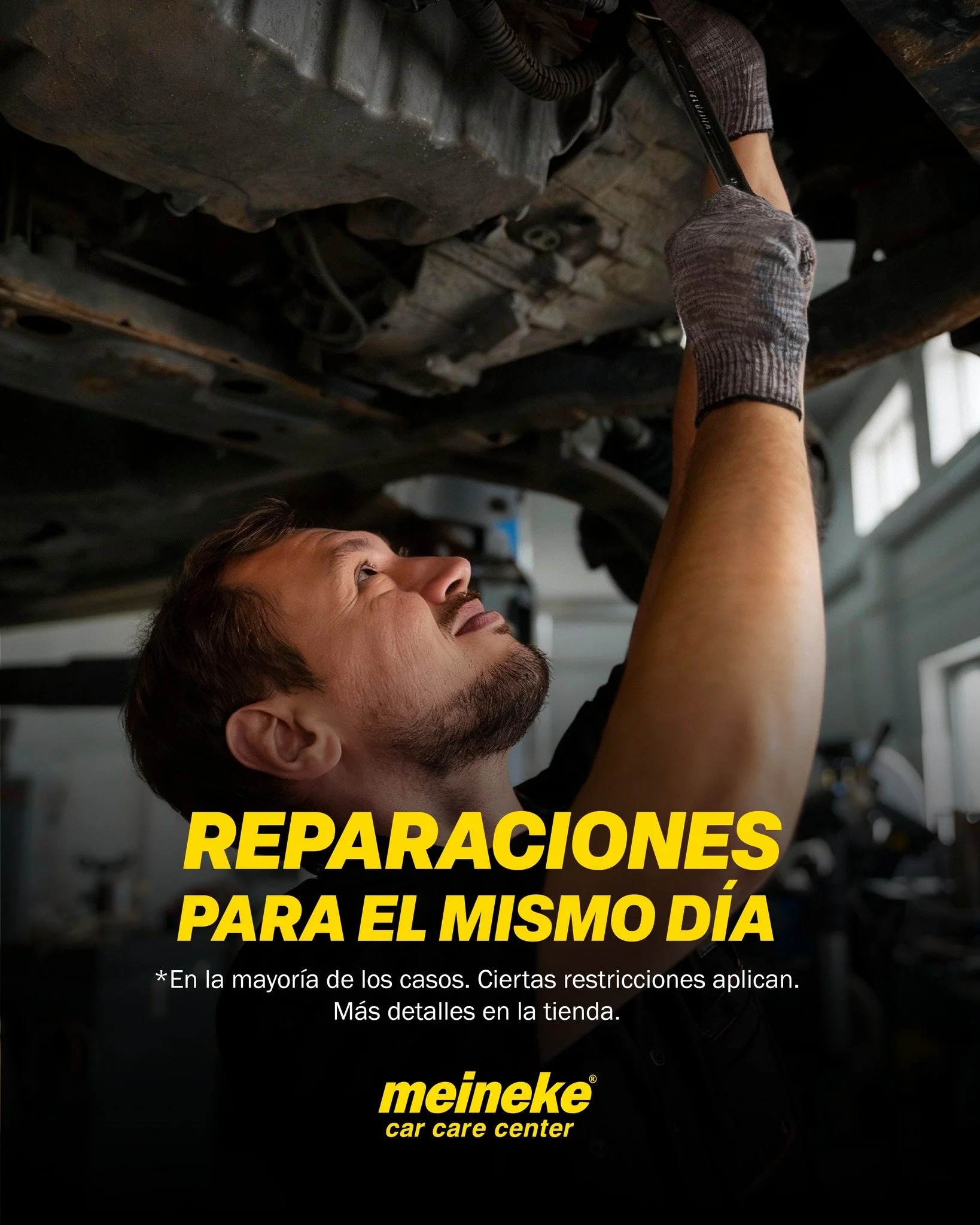 🚗⏱️ EN MEINEKE REPARAMOS TU AUTO EL MISMO D&Iacute;A ⏱️🚗
&iquest;Cansado de dejar tu auto d&iacute;as en reparaci&oacute;n y quedarte a pie?
 En Meineke entendemos que tu tiempo es valioso.
⭐ EN LA MAYOR&Iacute;A DE LOS CASOS, TU AUTO SALE EL MISMO
