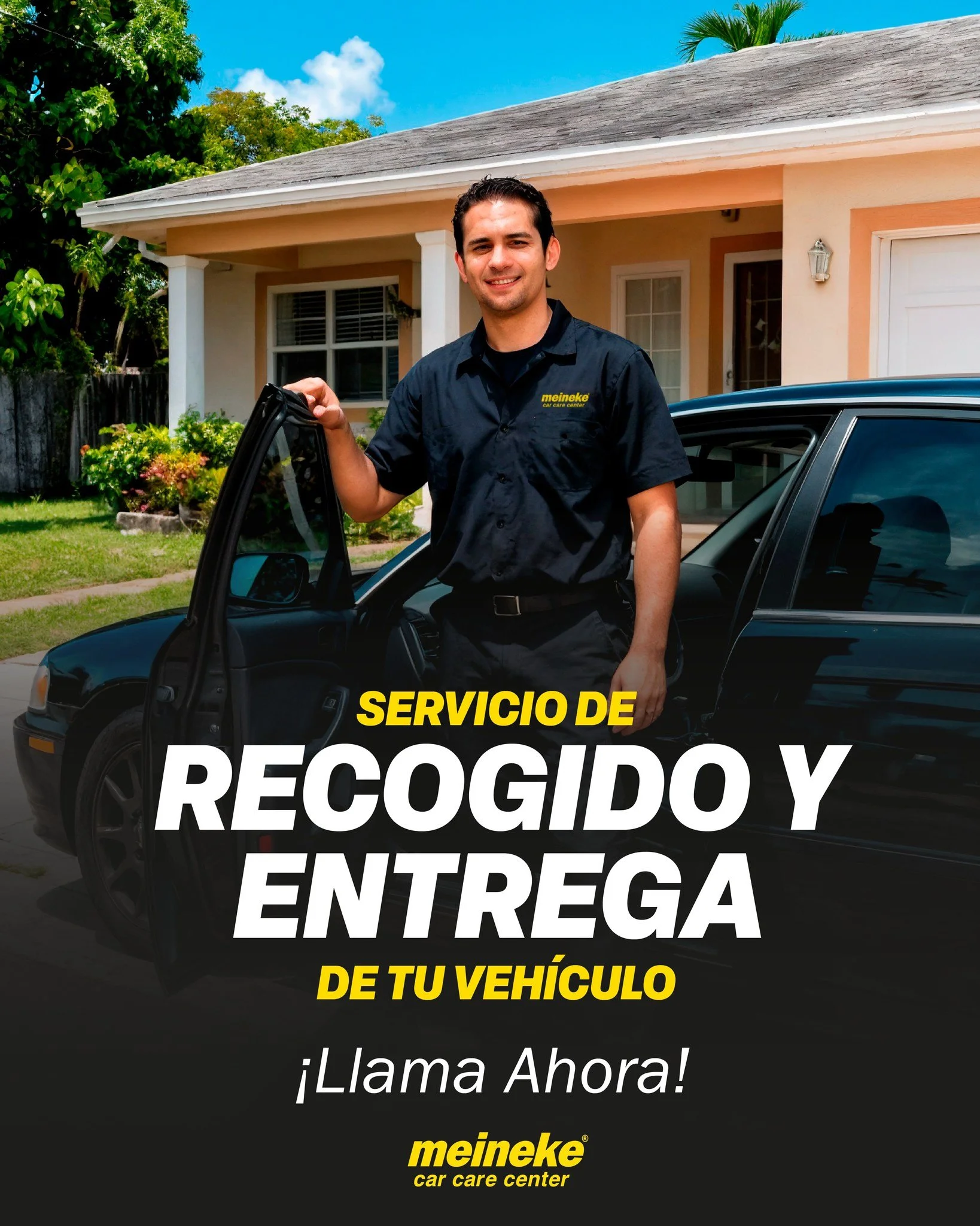 🚗✨ Tu tiempo vale&hellip; y en Meineke lo sabemos.
Con nuestro servicio de recogido y entrega de veh&iacute;culo, cuidamos tu auto sin que tengas que interrumpir tu d&iacute;a.  Nosotros lo buscamos, realizamos el servicio y te lo devolvemos listo p