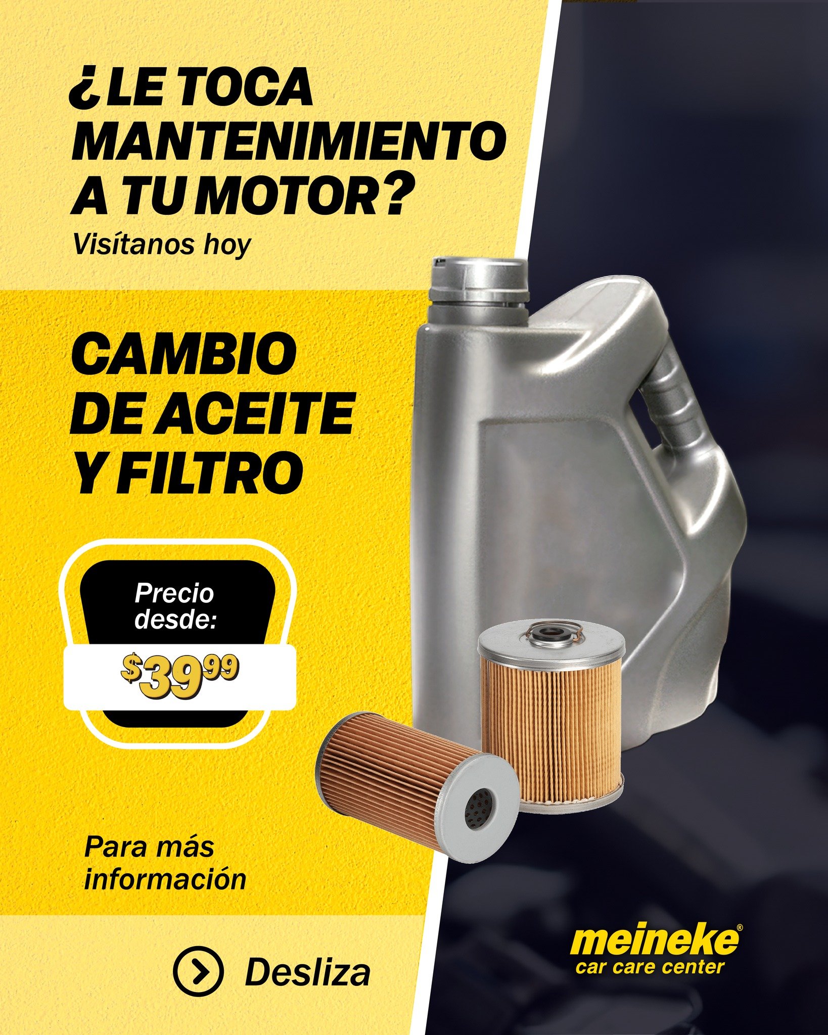 &iquest;Tu motor necesita mantenimiento? 🥵 Dale nueva vida con nuestro cambio de aceite y filtro. &iexcl;Calidad Amalie para que sigas en la carretera sin preocupaciones! 🚗💨
✅ B&aacute;sico desde $39.99
✅ Sint&eacute;tico desde $59.99
📍 &iexcl;Vi