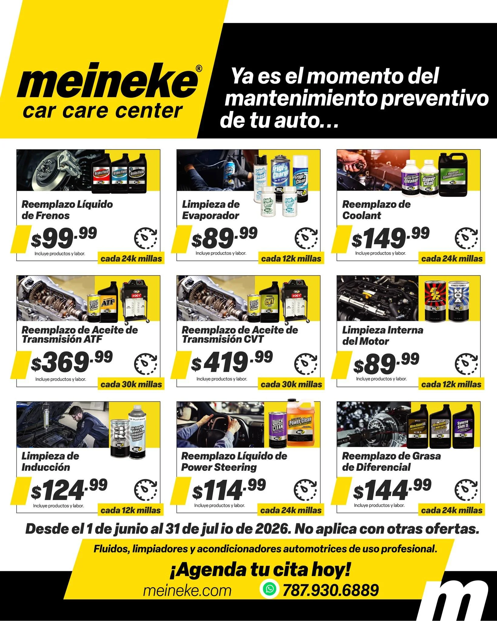 Cuando se trata del mantenimiento de tu veh&iacute;culo, no todos los servicios son iguales. En Meineke trabajamos con productos BG, una de las marcas m&aacute;s profesionales y reconocidas en la industria automotriz, y utilizamos maquinaria especial