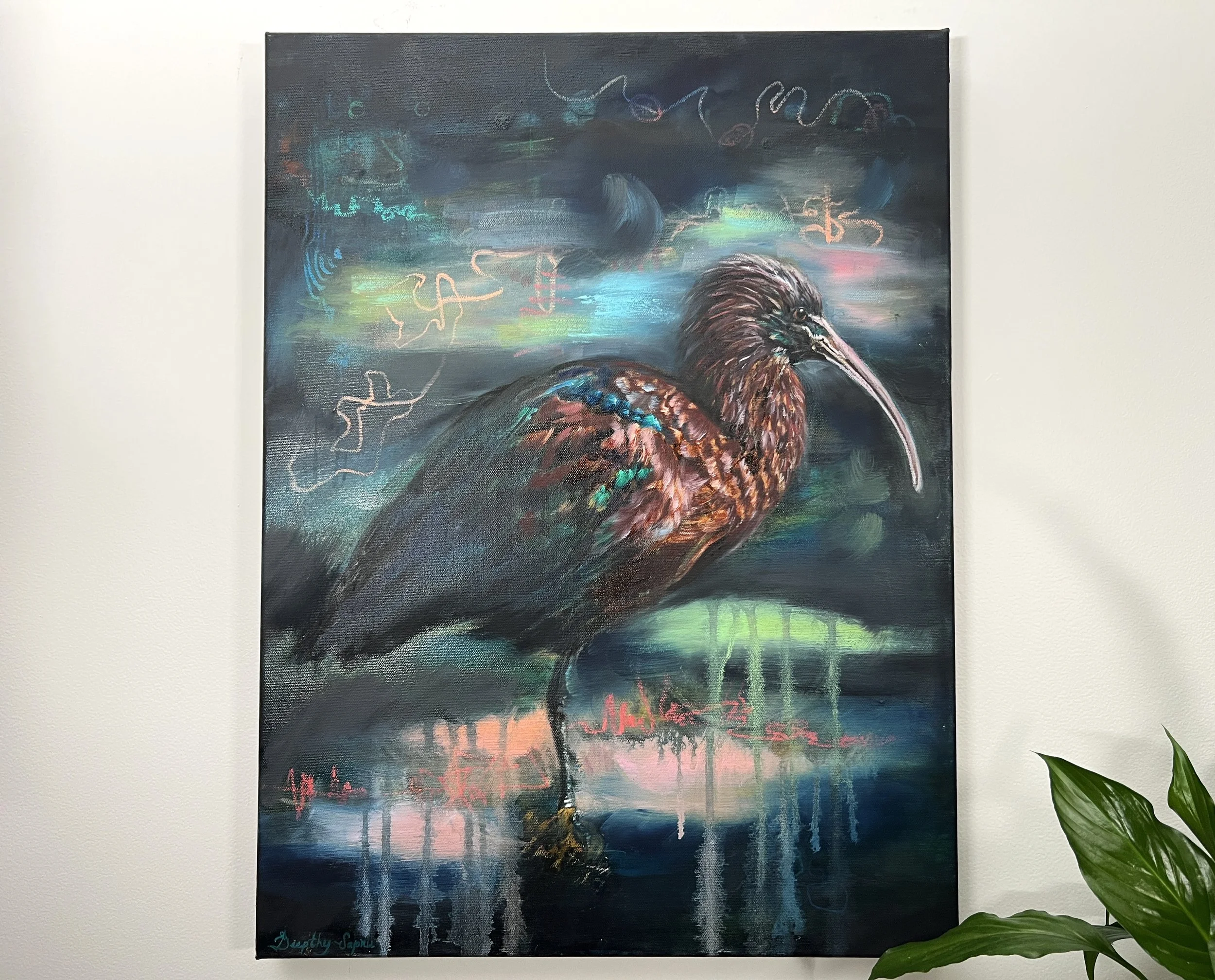 deepthy-sapru-night-glossy-ibis-original-artwork.jpg