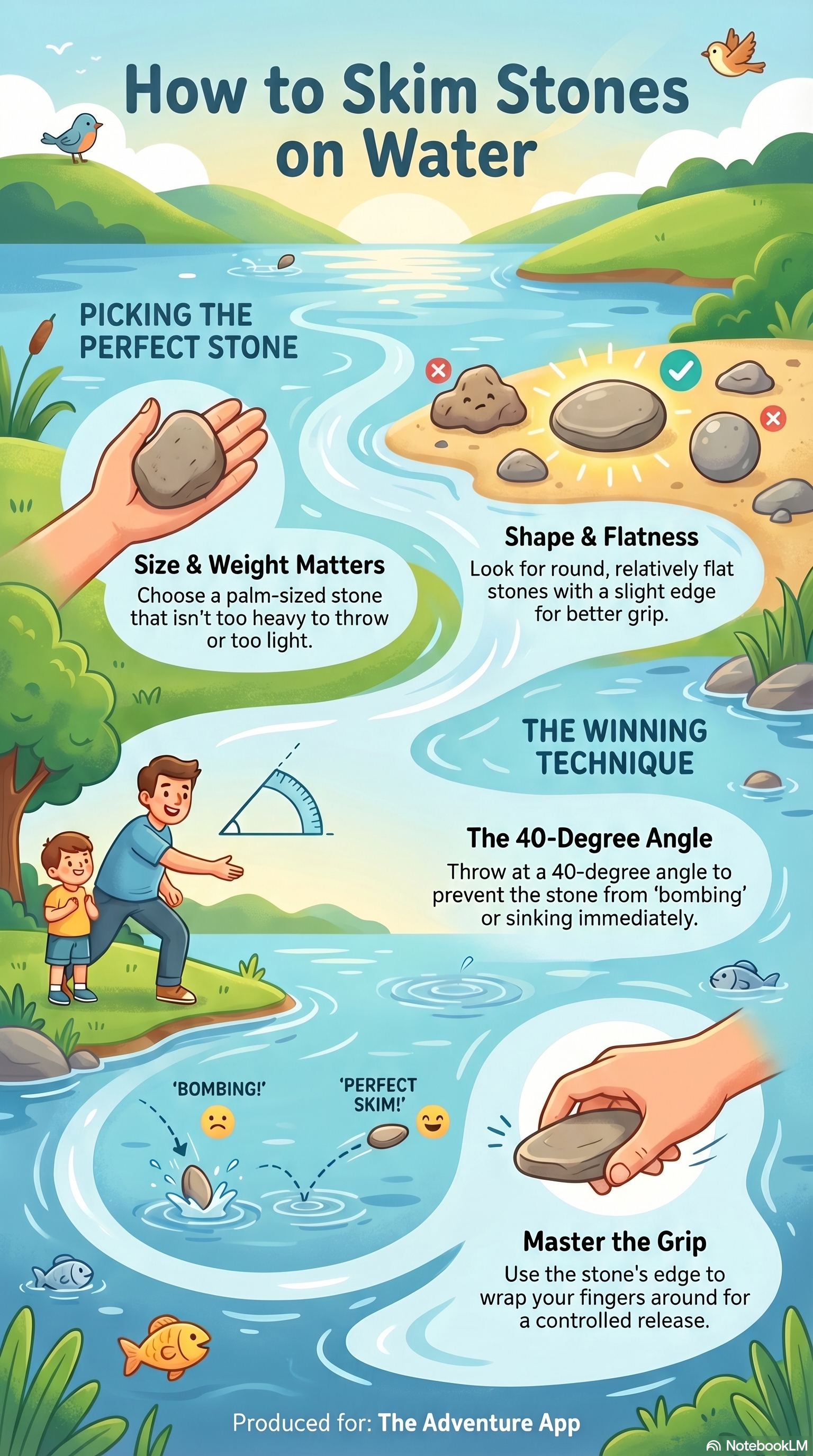 How to skim a stone