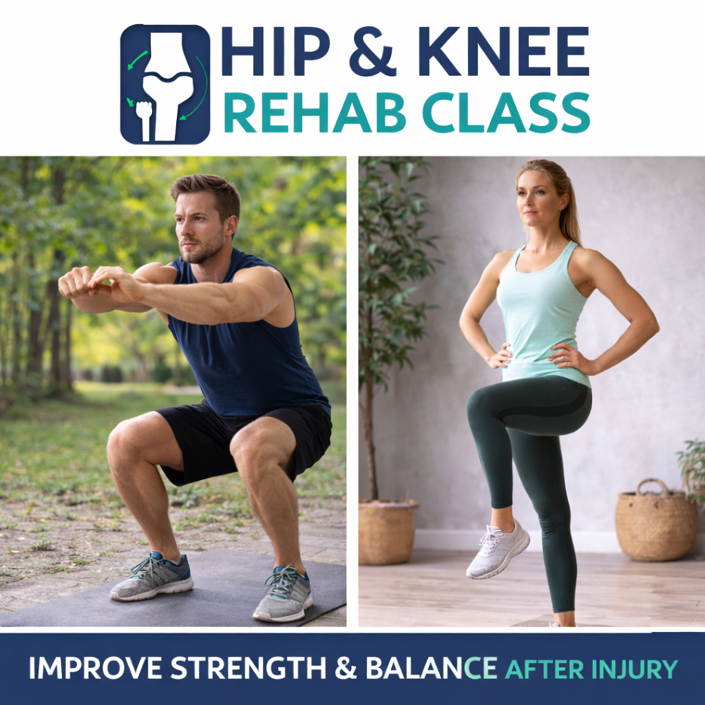 Hip and Knee Rehab w/ Julia O’Donoghue (post surgical and/or progressive degenerative changes)