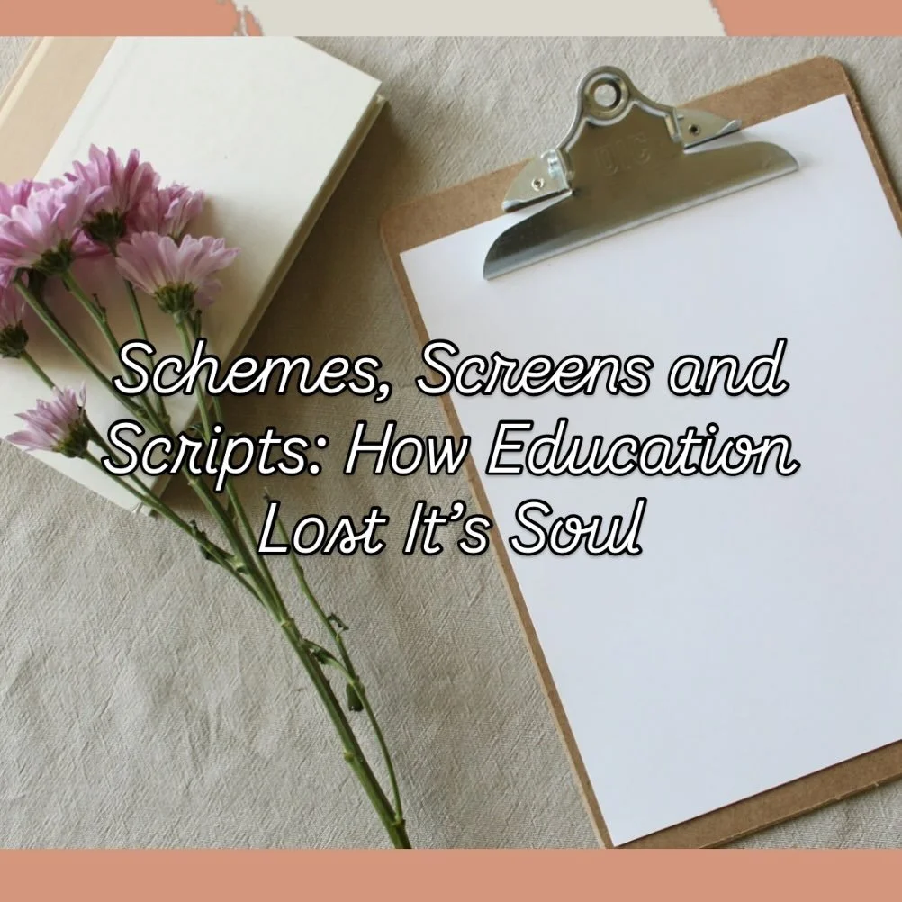 💭 New on the blog: &ldquo;Schemes, Screens &amp; Scripts &ndash; How Education Lost Its Soul&rdquo;
It&rsquo;s something I&rsquo;ve been holding in for a while. A reflection on what happens when teaching becomes more about ticking boxes than inspiri