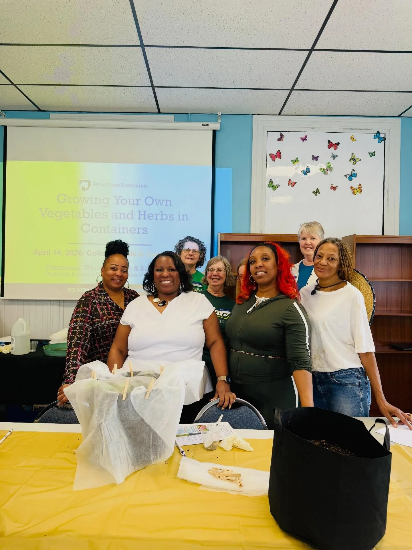 Yesterday, we learned how to grow collard greens, kale, and garlic chives! Join us for our next workshop on **May 12**, where we&rsquo;ll be growing tomatoes, basil, and oregano!

These workshops are FREE and each participant will receive a $20 Giant