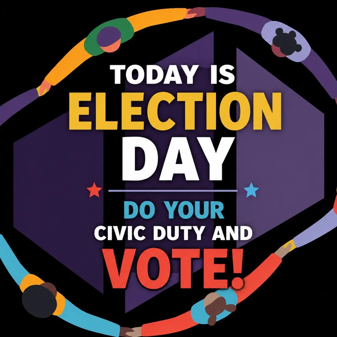 oday is Election Day! Regardless of your political party or candidate preference, make your voice heard by exercising your right to VOTE!

Your **VOTE is your VOICE** &mdash; and every vote matters.

Cumberland County voters: If you need to find your