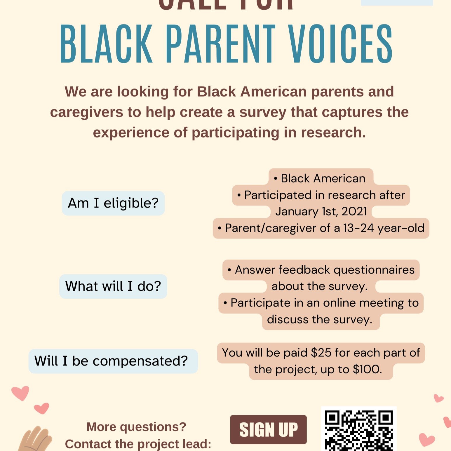 Help Shape the Future of Research Participation!

We're sharing this on behalf of Briah Glover, who is currently recruiting participants for the first phase of her dissertation project, Measuring Participant Experience.

Briah is looking for TWO more