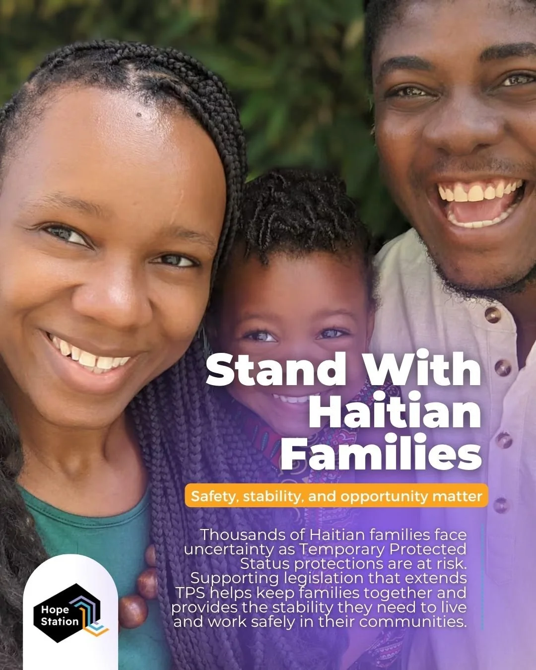 💙 Strong communities are built when every family has the chance to thrive
.
Thousands of Haitian TPS holders are facing uncertainty, but together we can advocate for stability, safety, and opportunity. Extending Temporary Protected Status helps fami