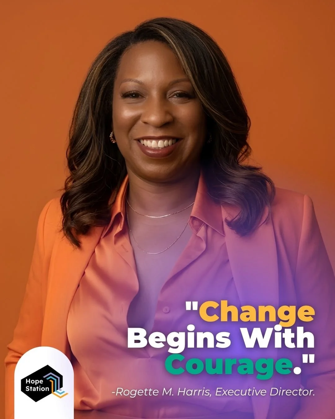 Leadership isn't defined by a title. It's defined by the courage to create change.

At Hope Station, we're committed to creating opportunities, removing barriers, and helping Black and Brown individuals and families thrive through advocacy, partnersh