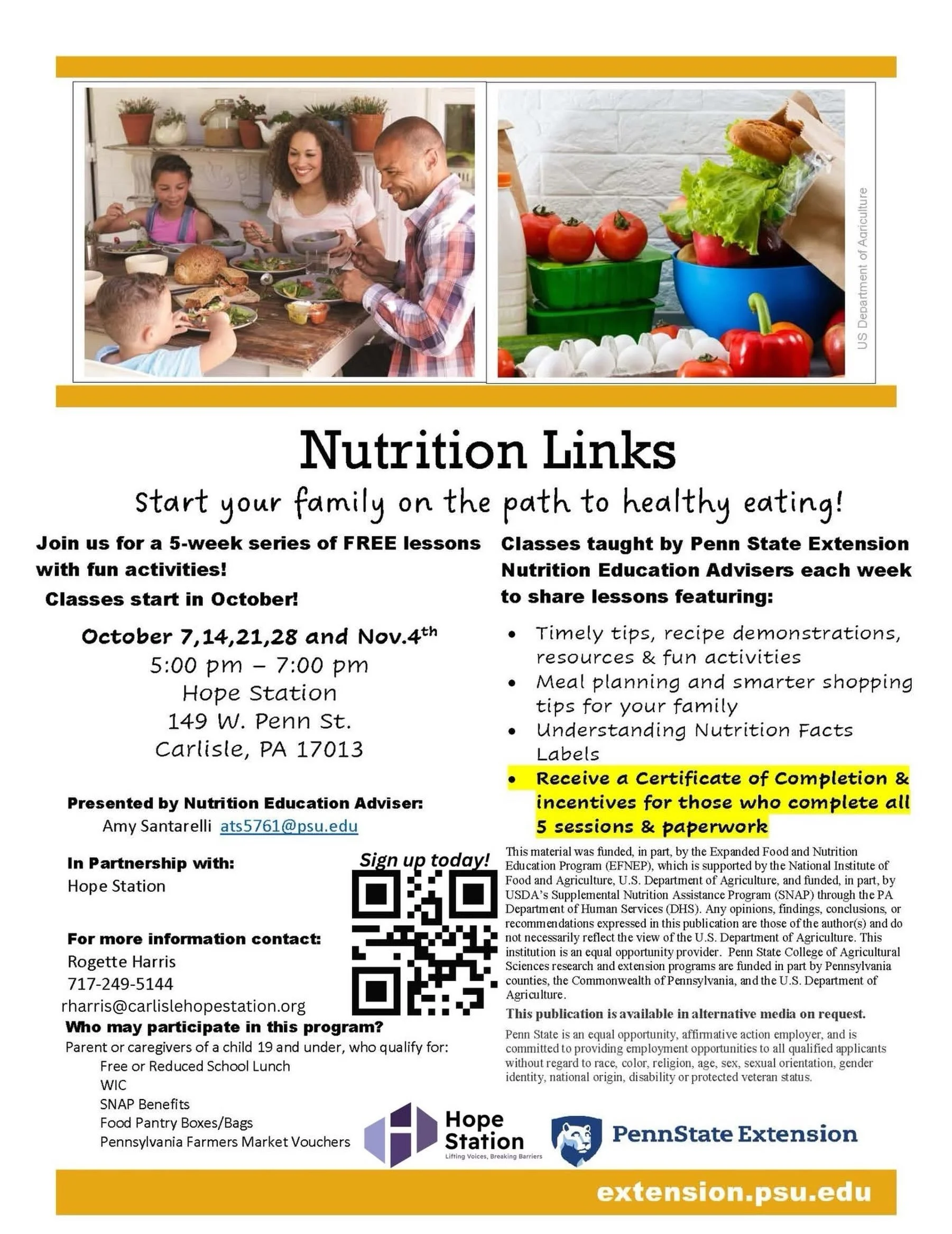 Our upcoming 5-part workshop series is moving to Zoom to give everyone more flexibility and make it easier to participate! Our 1st workshop is this Wednesday, October 7th at 5:00pm with trainer Amy Santarelli from Penn State Extension!

👉 **Register