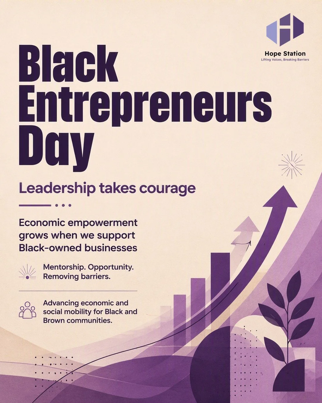 ✨ Leadership takes courage, and change begins when Black entrepreneurs are seen, supported, and celebrated.

On Black Entrepreneurs Day, we honor the vision, resilience, and impact of Black business leaders who are creating opportunity, building comm