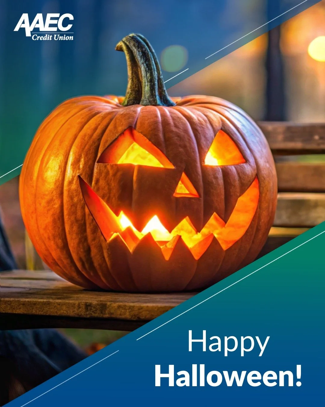 Happy Halloween from all of us at AAEC Credit Union! 🎃

Tonight&rsquo;s biggest scare shouldn&rsquo;t be your budget&mdash;it should be the haunted house down the street! 👻🕸️

Whether you&rsquo;re trick-or-treating, carving pumpkins, or passing ou