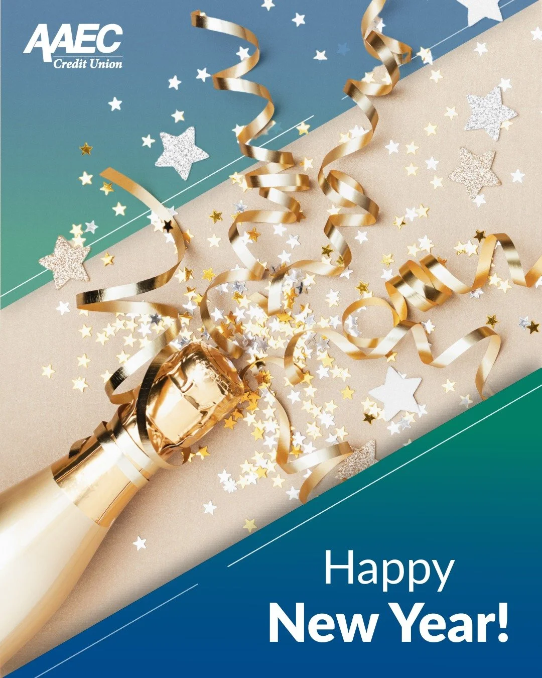 Happy New Year, AAEC Credit Union members! 💙🌟

May 2026 be your best year yet, filled with joy and success. As we celebrate new beginnings, let&rsquo;s channel that festive energy into financial action.

🎯 Whether you&rsquo;re aiming for more savi