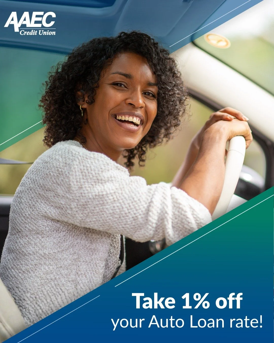It&rsquo;s time to put the brakes on high car payments! 🛻💸

Bring your Auto Loan from another lender to AAEC Credit Union and we&rsquo;ll instantly take 1% off* your current rate!

Don't settle for a high rate when you can drive for less. This simp