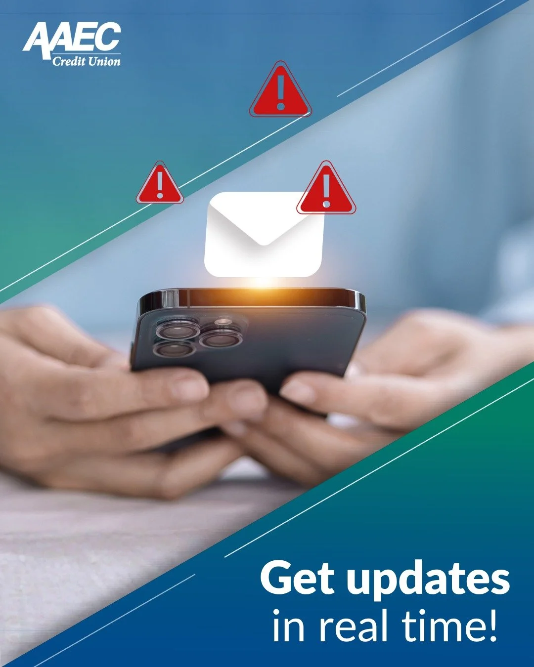 The best defense against fraud? Knowing exactly what is happening with your money the moment it happens. 👀

With AAEC Credit Union&rsquo;s Account Alerts, you never have to guess. 

You can customize email alerts to notify you instantly about:

🔔 T