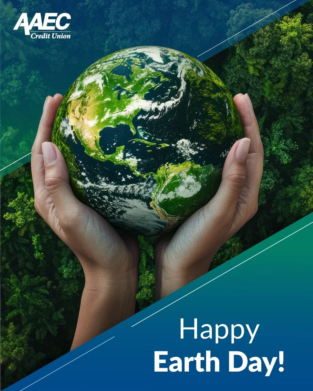 Happy Earth Day! 🌎

At AAEC Credit Union, we believe that small changes in your banking habits can lead to a big impact on our planet. 🌿 

When you choose AAEC&rsquo;s e-services, you&rsquo;re actively helping the environment:

🛻 Save on Gas &amp;