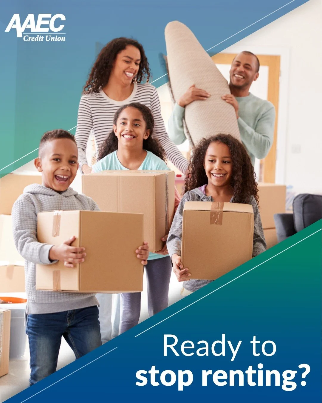 Ready to stop renting? 🏠🤩

Buying your first home is one of life&rsquo;s most exciting adventures, and AAEC Credit Union has partnered with Member First Mortgage to help make it a reality!

The keys to your new home are closer than you think! Let&r