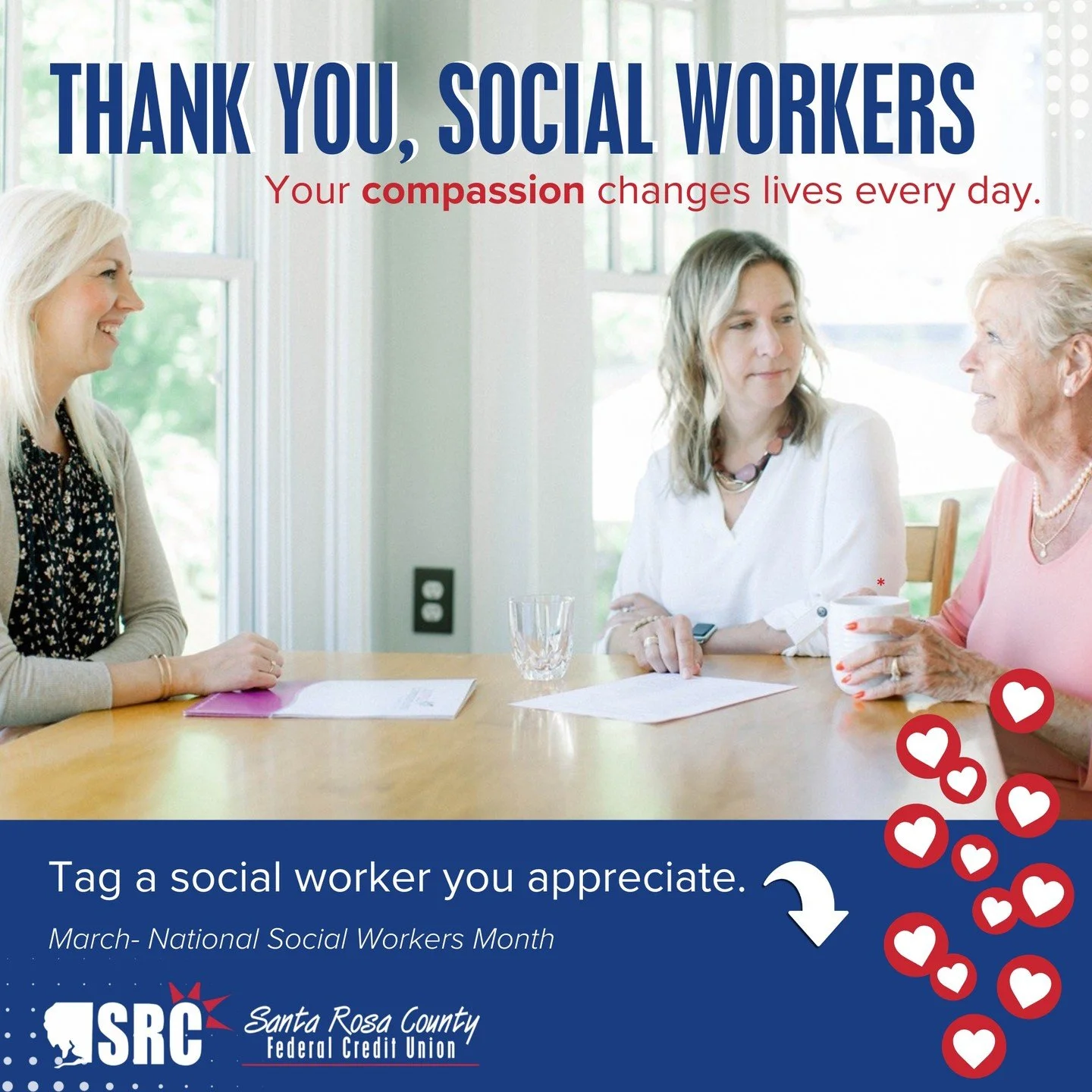 💙 March is National Social Workers Month!

Social workers make a lasting impact in our communities through compassion, advocacy, and support for those who need it most.

Join us in saying thank you to the incredible social workers who dedicate their