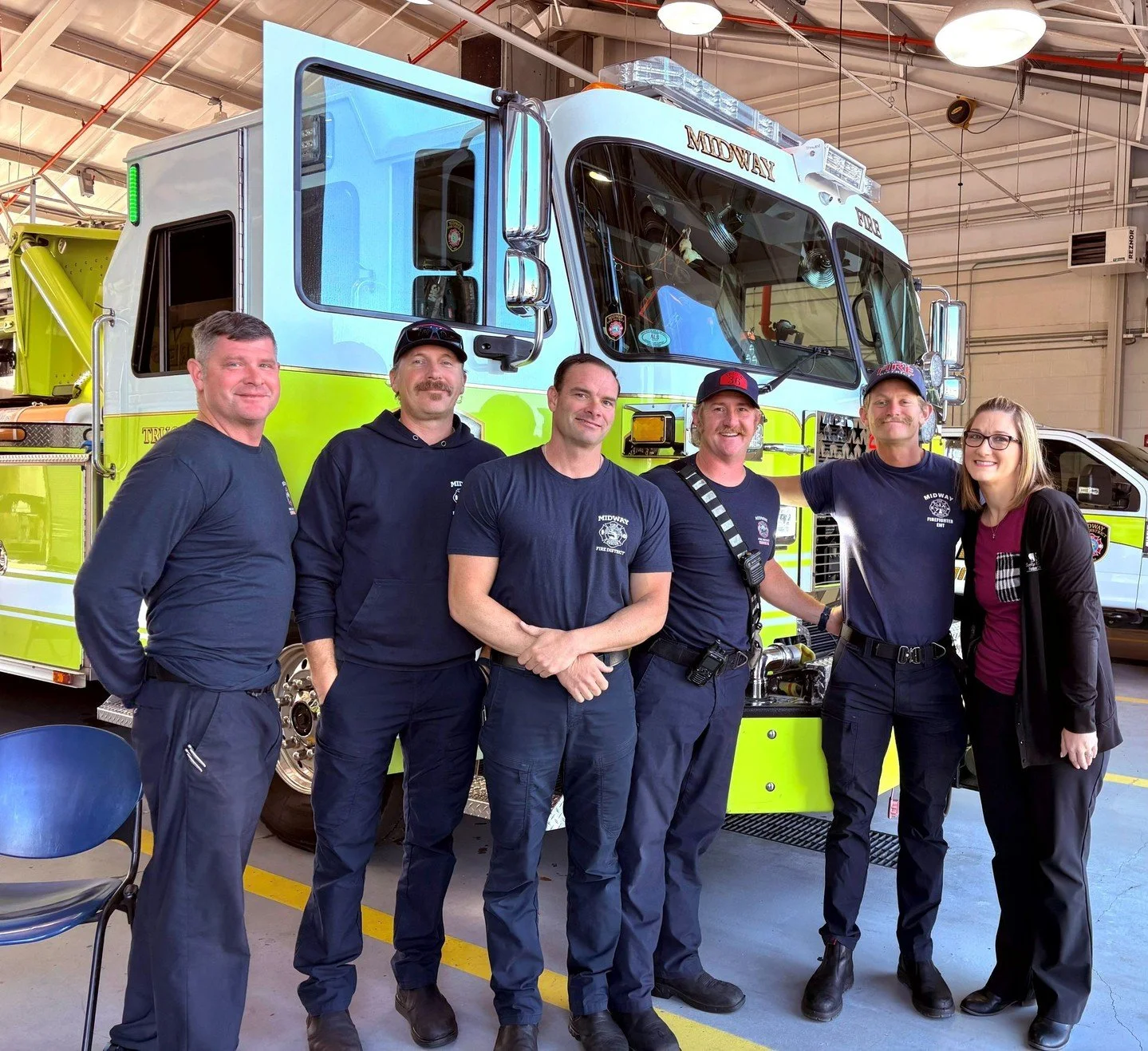 Our Gulf Breeze branch team had the privilege of stopping by the Midway Fire District on Monday with some treats in honor of International Firefighters&rsquo; Day. ❤️🚒

Thank you to the incredible firefighters and first responders who serve our comm