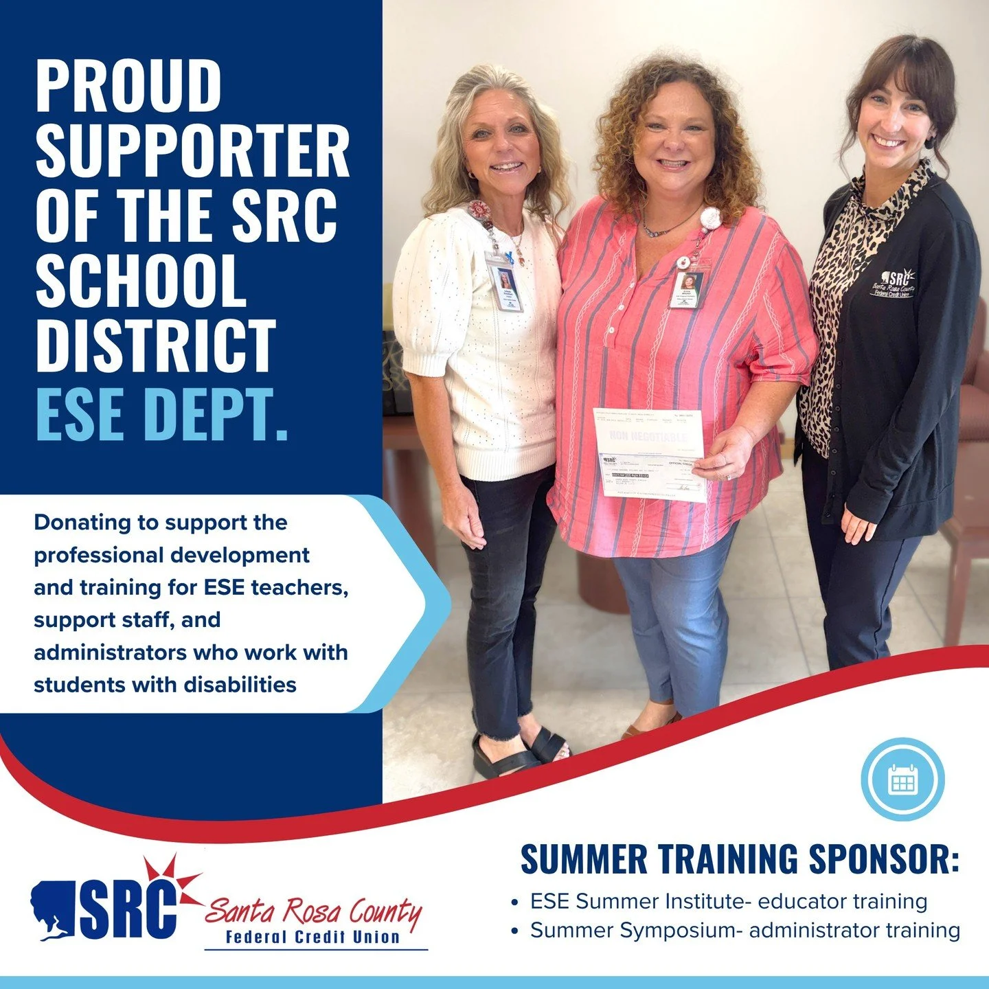 Supporting those who dedicate their lives to helping students succeed is something we&rsquo;re always proud to be part of. 💙

This summer, we&rsquo;re honored to once again support Santa Rosa County District Schools by sponsoring two valuable profes