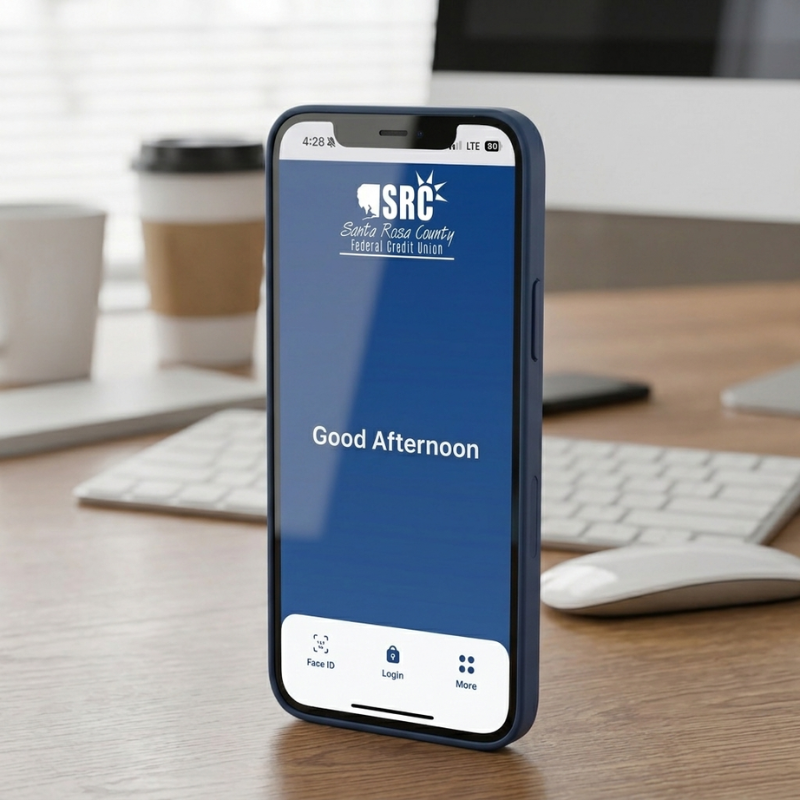 Mobile app on cell phone