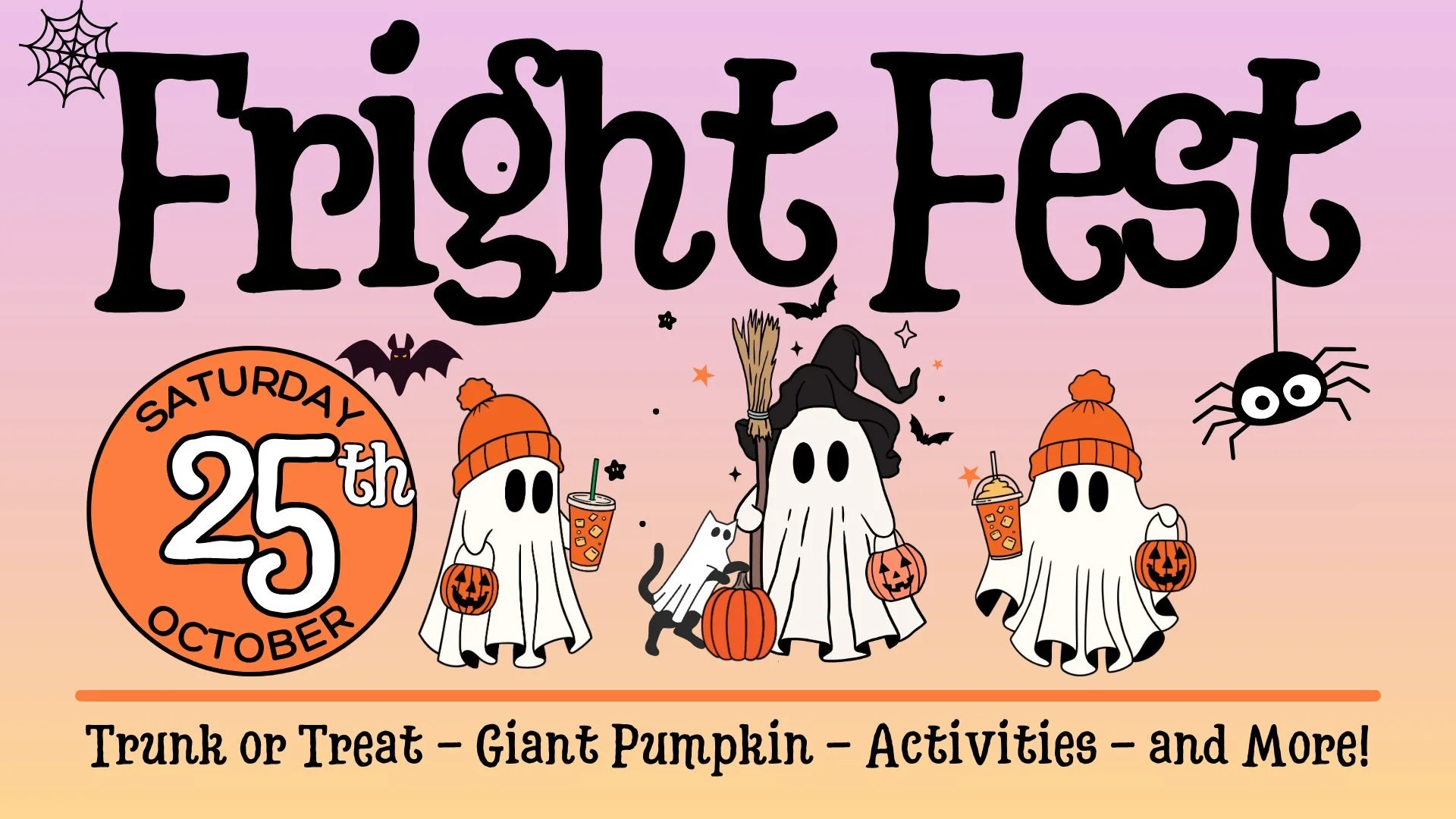Join the Park Falls Chamber of Commerce for an afternoon of spooky, family-friendly fun! All ages are welcome!
11:00am - Giant Pumpkin Drop - watch the giant pumpkin smash and then collect seeds to try and grow your own. Bags for seeds and instructio