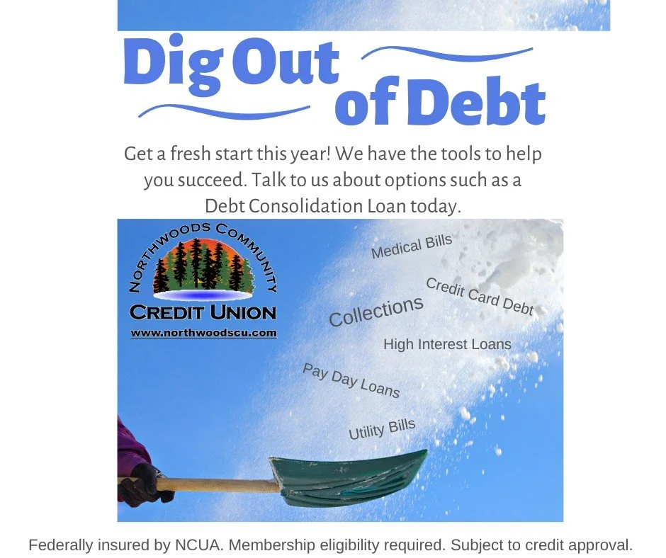 If you find yourself digging out of debt, see us today for a debt consolidation loan. We are here to help.