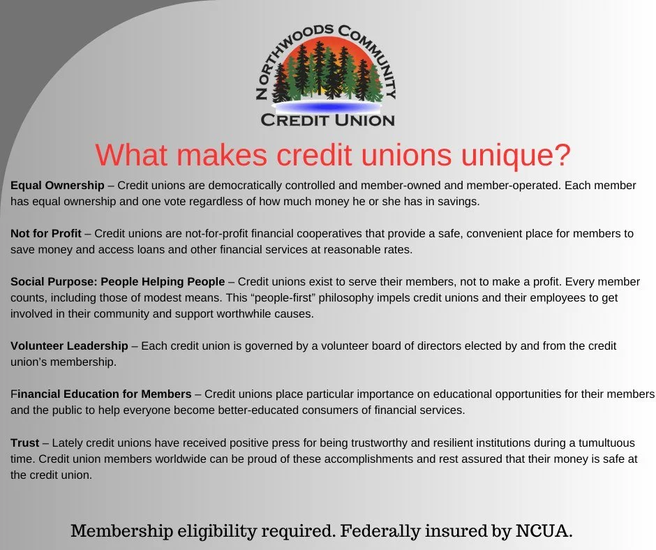 Check out the credit union difference!  You will be glad you did!