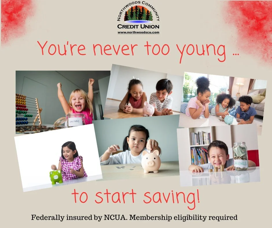 Good habits start young!  It's never too early to start saving for the future!