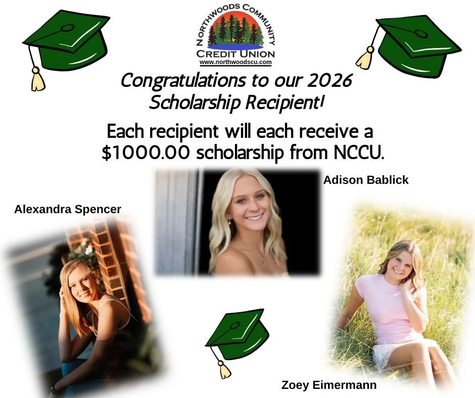 Congratulations Adison, Zoey, and Alexandra!  Thank you to all the high school seniors that applied.
