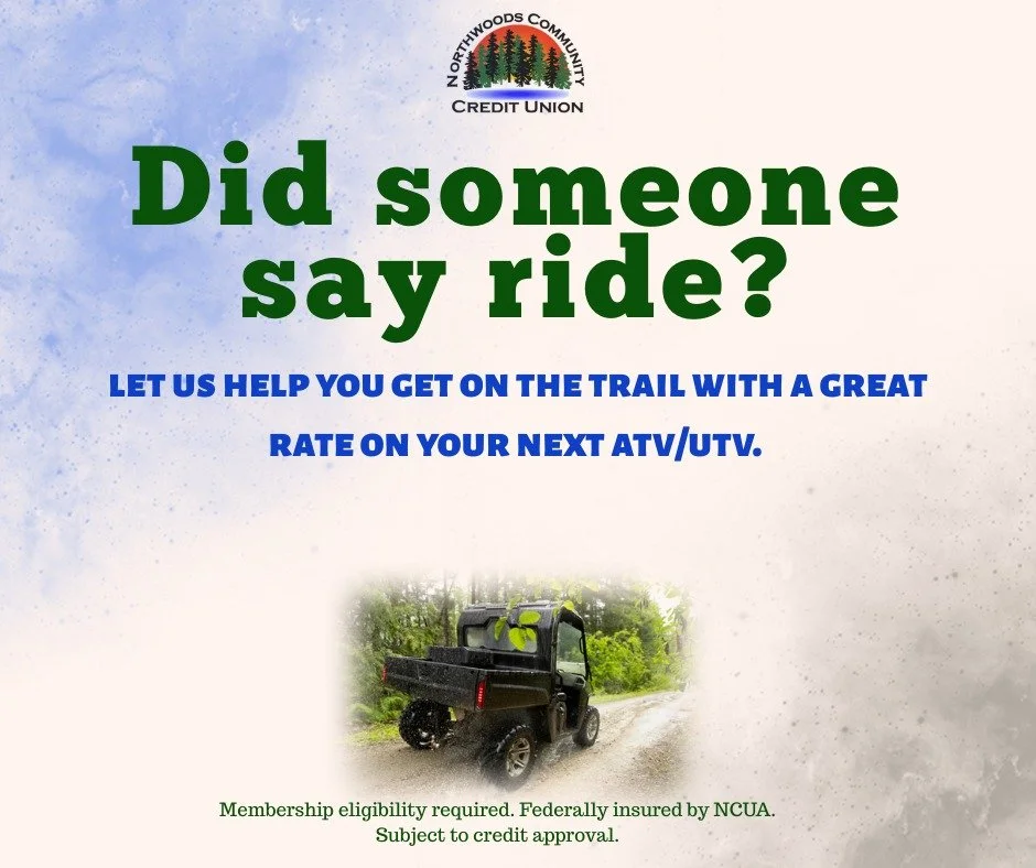 See NCCU for great rates on ATV/UTV loans.