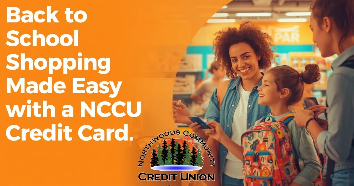 Use your NCCU credit card for all of your back-to-school shopping needs. Don't have a NCCU credit card? Now is the perfect time to apply - Holiday shopping is just around the corner! (Membership eligibility required. Federally insured by NCUA. Subjec