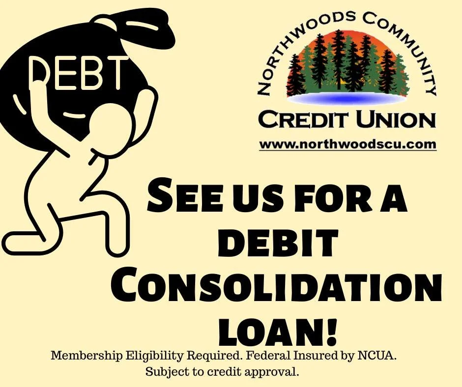 Do you have debt that you would like to consolidate into one payment?  NCCU has options available to fit your needs. See us today!