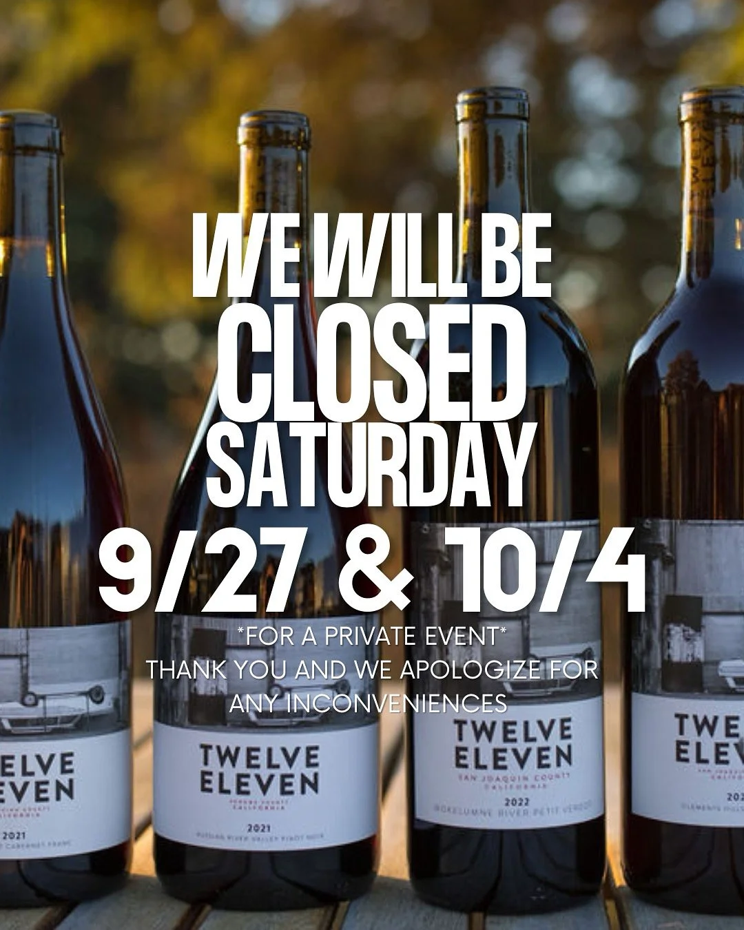 CLOSED FOR A PRIVATE EVENT