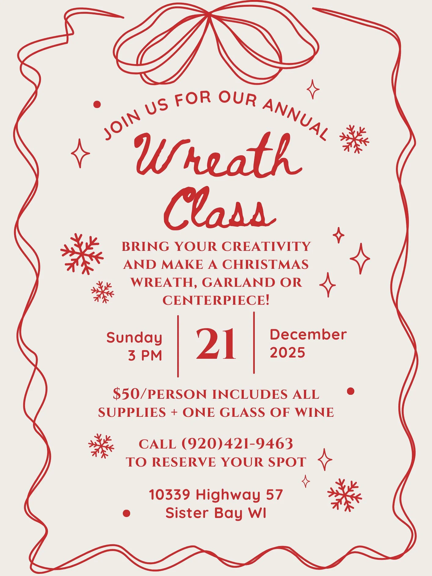 Wreath Arrangement Class