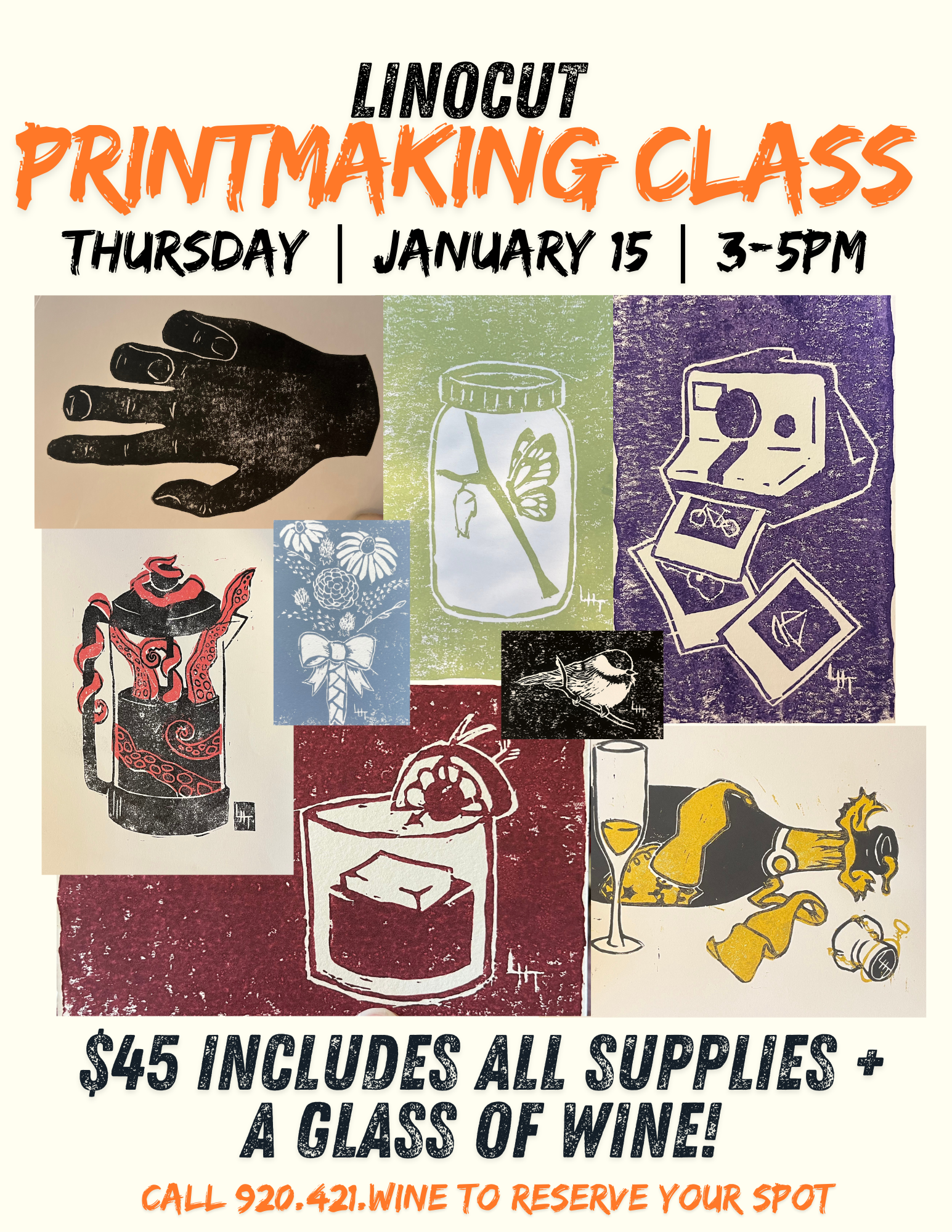 Linocut Print Class